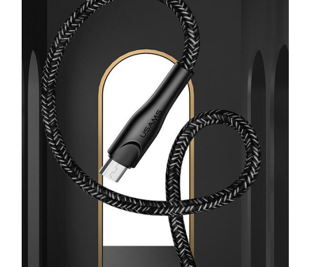 USAMS Kabel pleciony U41 microUSB 2m 2A czerwony Fast Charge - 1569037 - zdjęcie 8